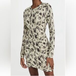 $375 NEW NWT Rag & Bone Long Sleeved Python Bodycon Dress size Small